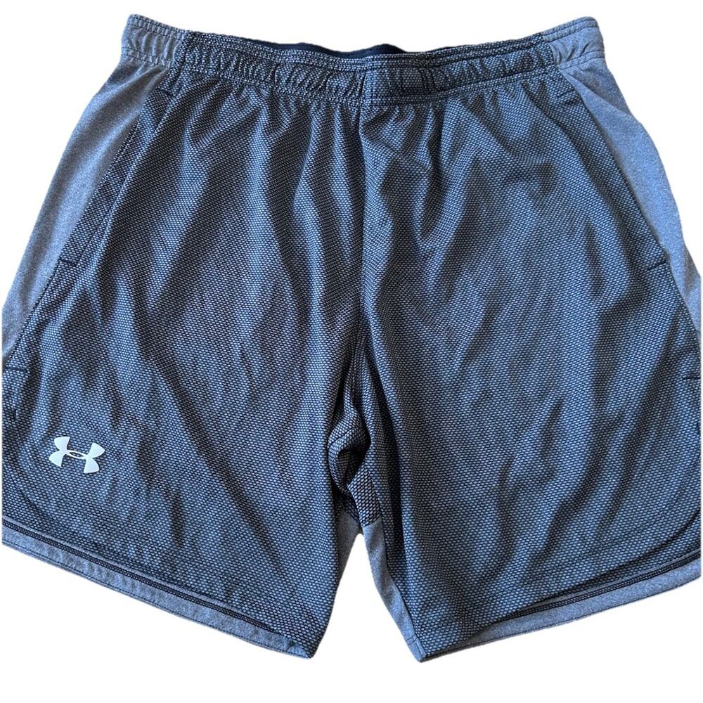 Mens Under Armour Training Shorts - Black Gray - Perfect Condition - Mens XL
